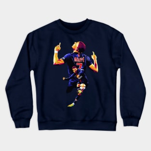 kylainmbappe wpap pop art Crewneck Sweatshirt